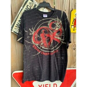 Vintage 2003 Three Days Grace One-X Promo Album All Over Print band tee XL